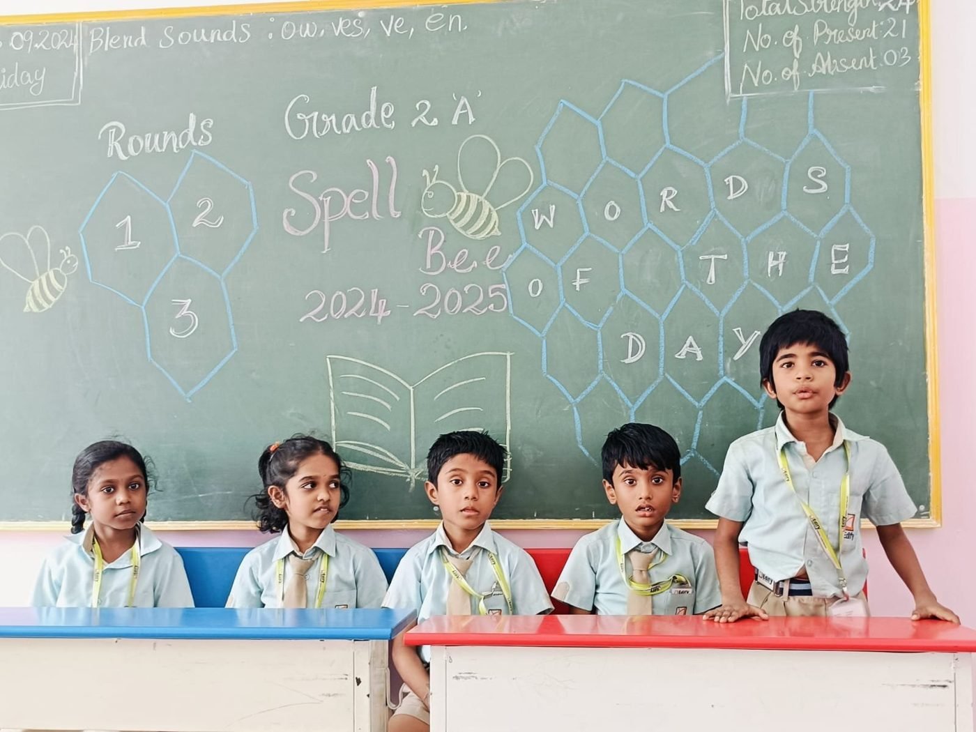 Students in class